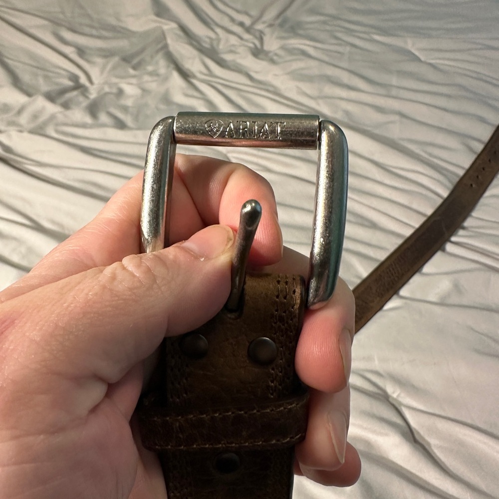 Ariat Brown Leather Belt - 46”